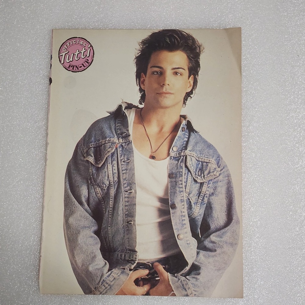 Richard Grieco Chad Allen double-sided poster pinup clipping vintage 8x10 1990s